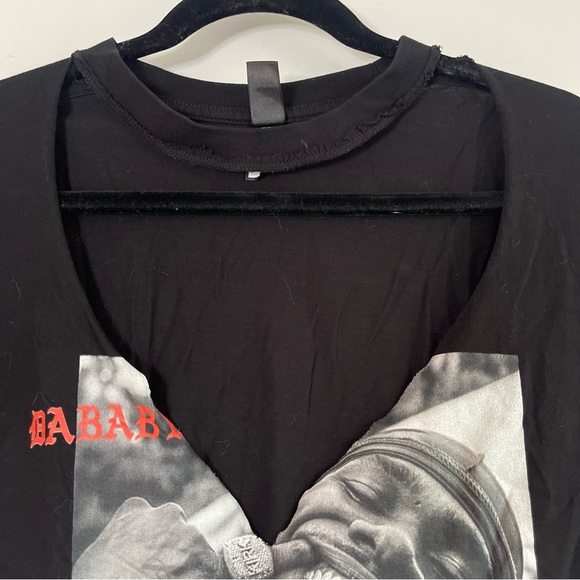 Deep V DaBaby Tee - Picture 2 of 4